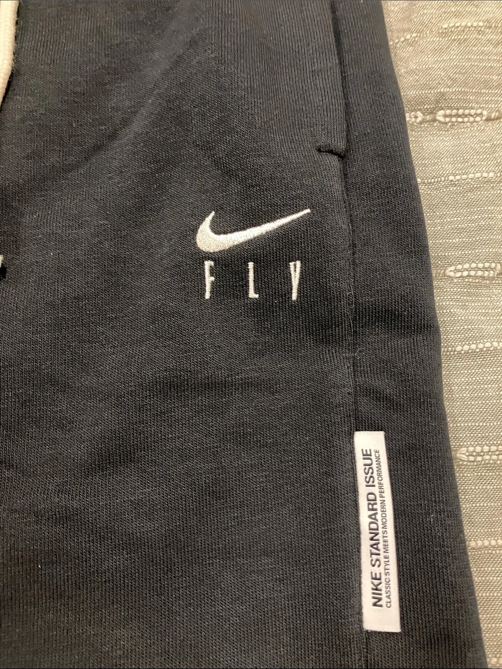 NWT Nike Women’s Black Jogger Sweatpants with White Drawstring